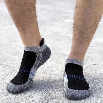 

Men 5pairs Ankle Athletic Socks Ergonomic Spring Autumn Cotton Blend Trekking Walking Outdoor Sports Soft Running Breathable