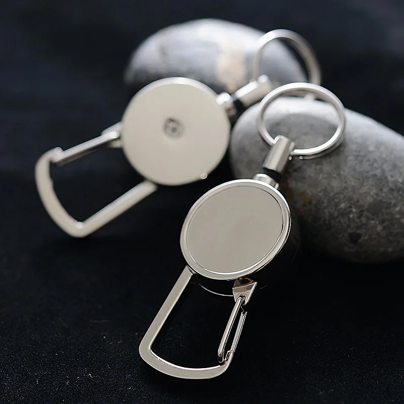 

Outdoor Telescopic Wire Rope Anti-theft Keychain Tactical Retractable Key Chain Return Key Ring Holder Steel Rope Keychain