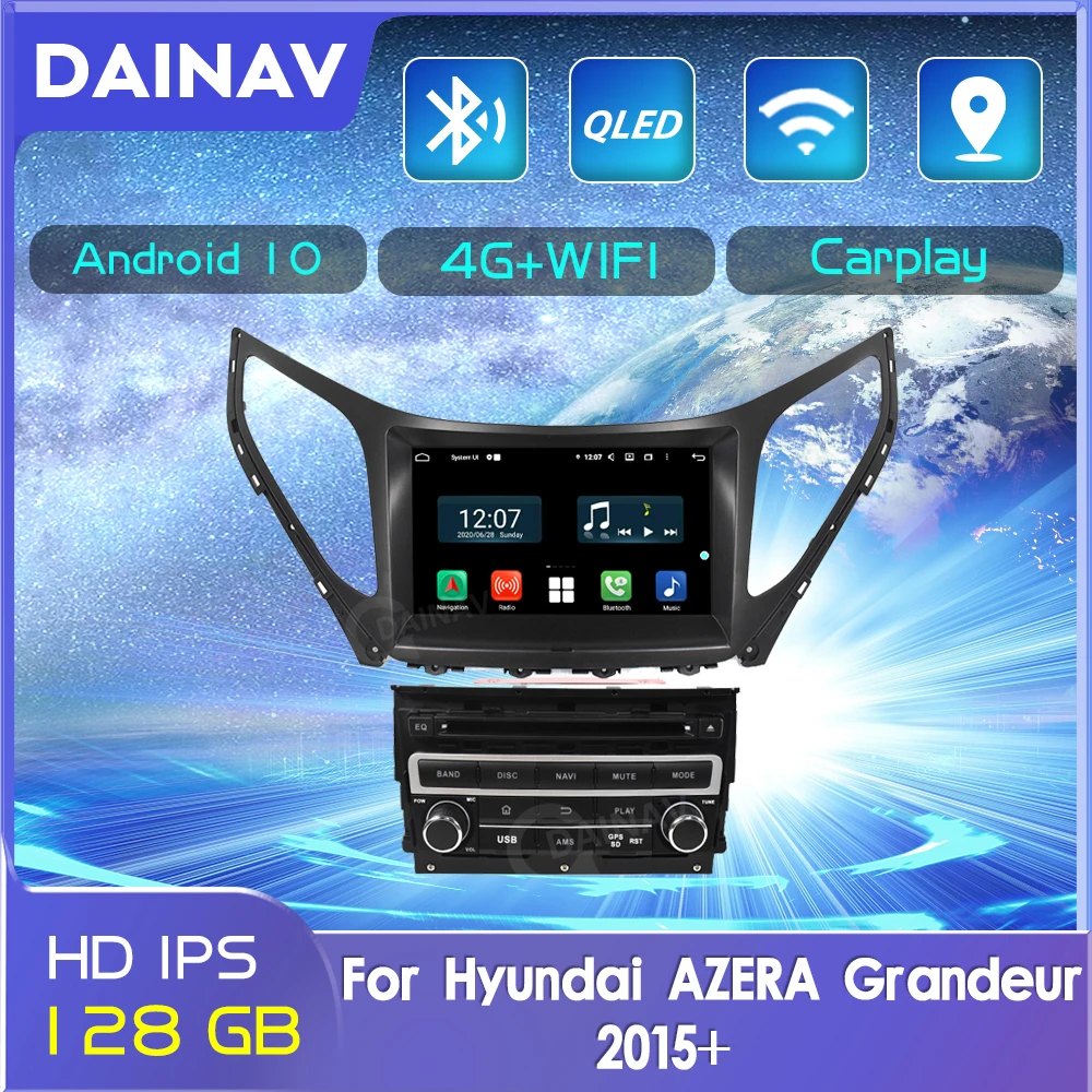 

128GB 2 Din Android Car Radio For Hyundai Grandeur HG AZERA 2015+ Car Stereo Autoradio Auto Audio GPS Navigation Player