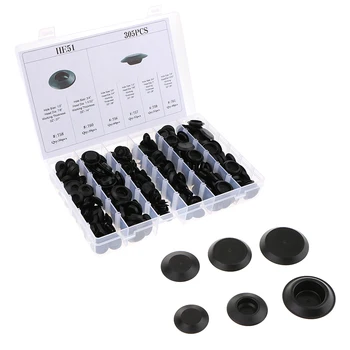 

MagiDeal 305 Pieces Rubber Snap-In Blanking Plug Body Hole Bungs Stopper Kit