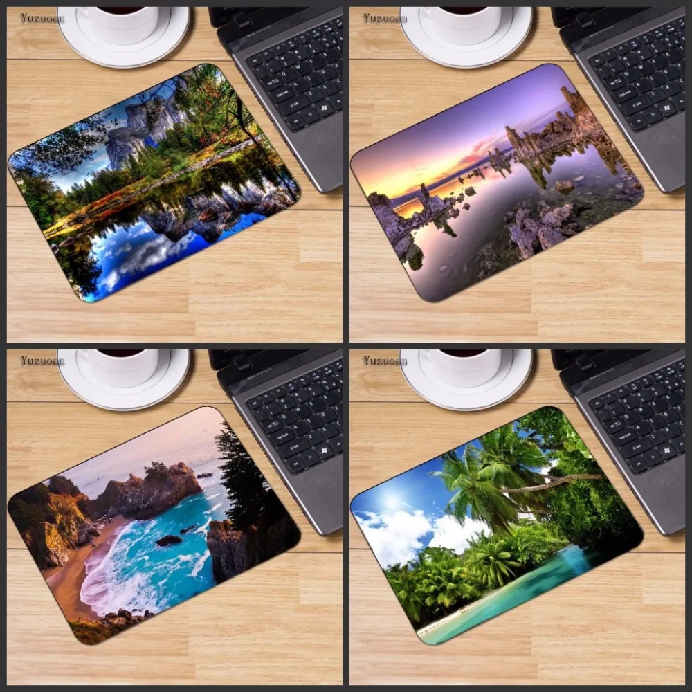 

Mairuige Cool New Tree River Landscape Gamer Play Mats Gaming Mousepad Size For 18x22cm 25x29cm Rubber Rectangle Mousemats