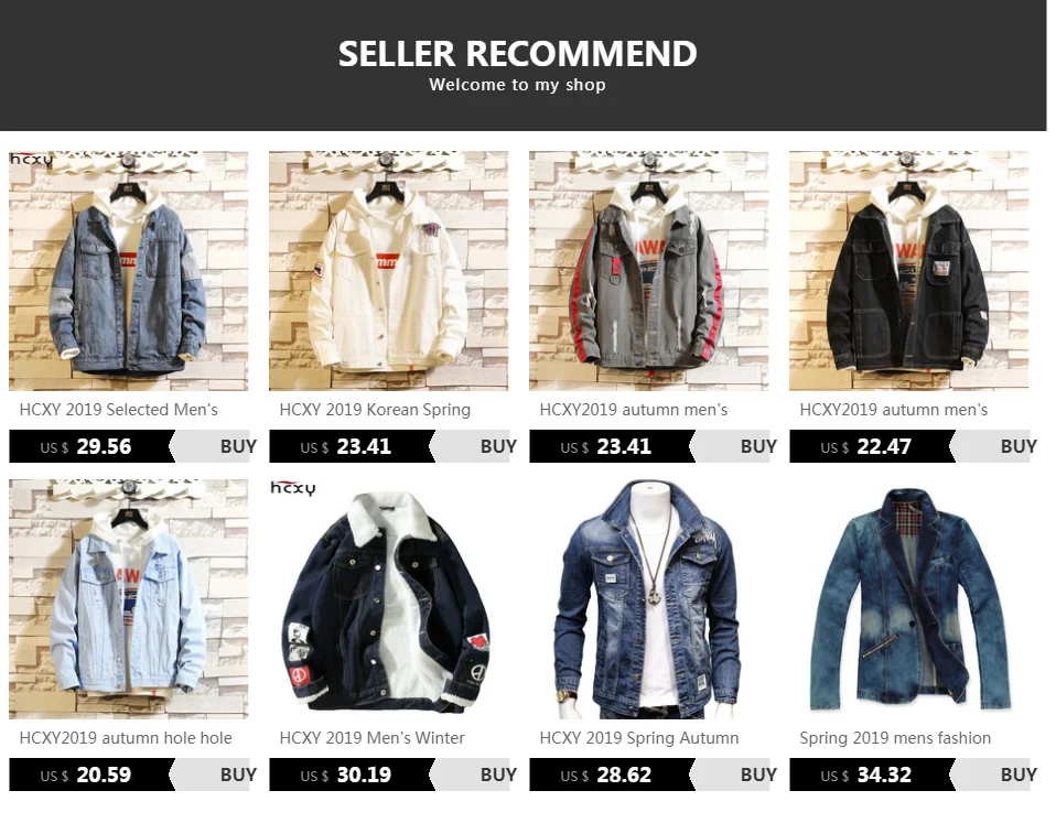 HCXY Spring Autumn Fashion Men's Denim Jackets Coats Men cotton Jacket Mens Jean Jacket Outwear Male Cowboy Size 5XL