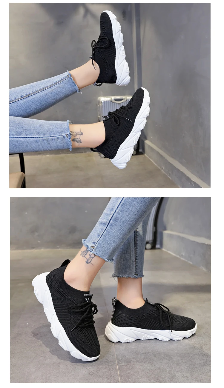 Tenis Feminino Female Platform Sneakers Women Tennis Shoes for Outdoor Lace Up Air Mesh Shoes Ladies Zapatillas Mujer