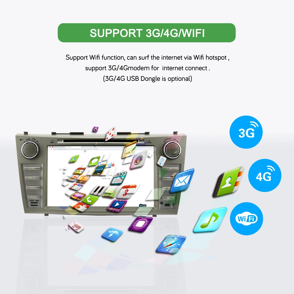 Discount Bonroad 8" 2Din Android 8.1 Car DVD Video Radio GPS Navigation For Camry 2007-2011 Car multimedia playr Stereo Ram2G Rom16G 12 Discount Bonroad 8" 2Din Android 8.1 Car DVD Video Radio GPS Navigation For Camry 2007-2011 Car multimedia playr Stereo Ram2G Rom16G 12