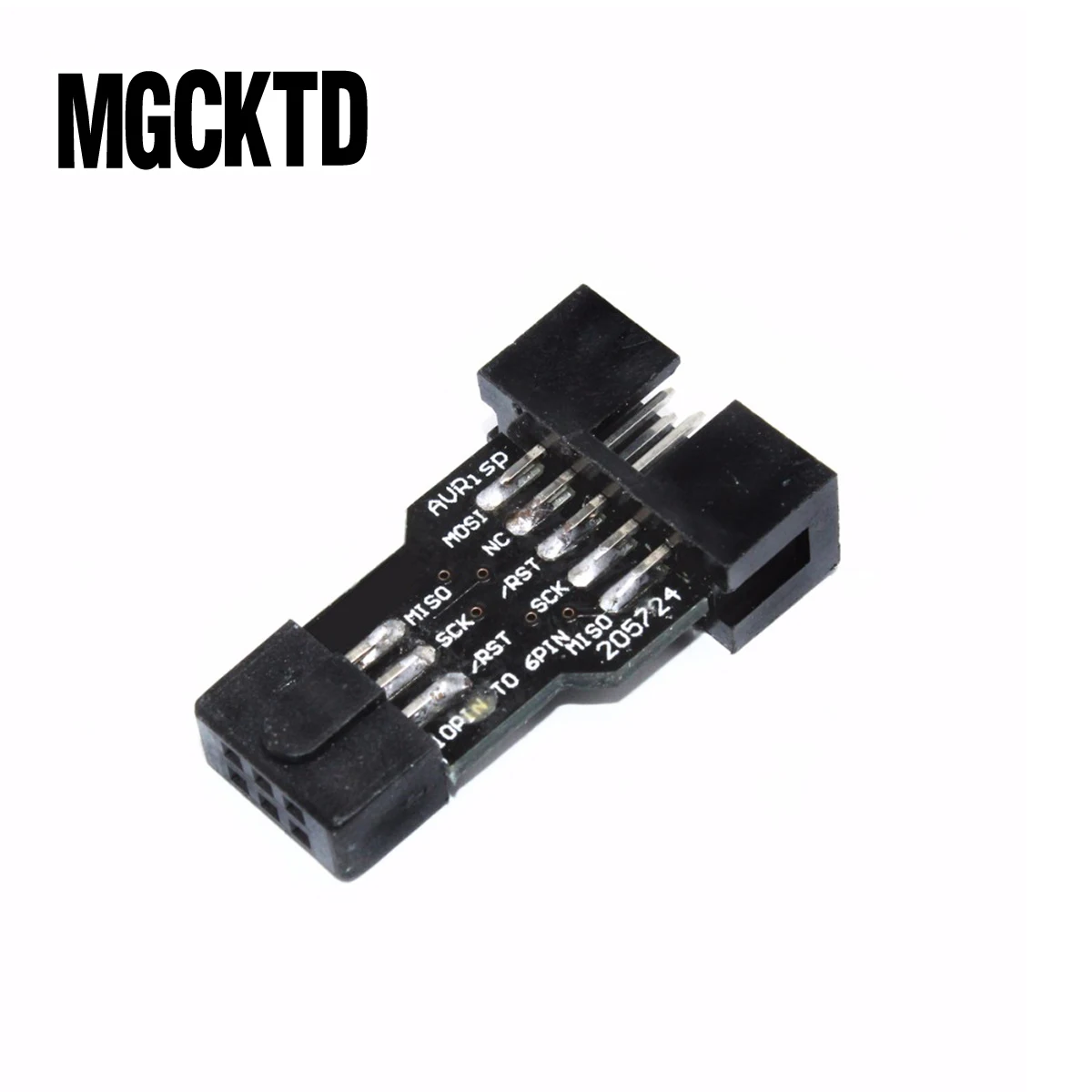 

10 Pin to 6 Pin Adapter Board for AVRISP MKII USBASP STK500 High Quality