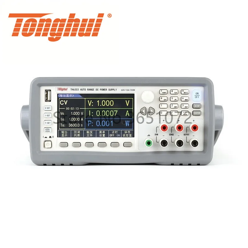 

TH6303 Wide Range High Power Programmable Linear DC Power Supply 60V/10A/200W Power Source