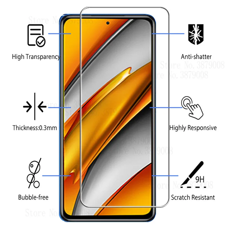Premium Tempered Glass Screen Protector (3-Pack)