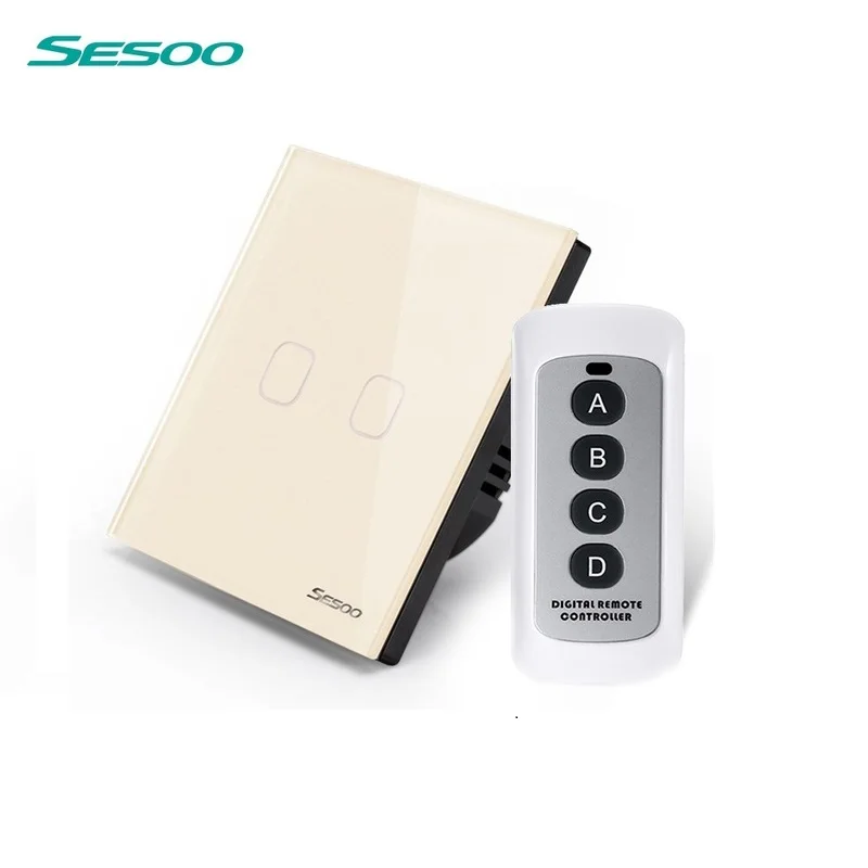 remoto 2 gang 1 way painel interruptor 02