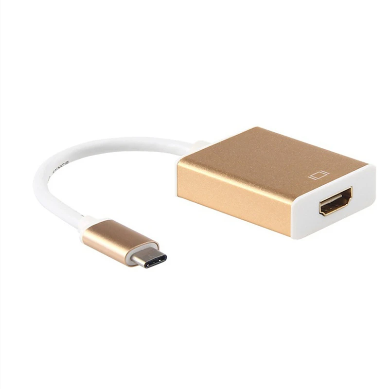 Ранкман Тип C USB 3,1 к HDMI 4 к тип-c USB 3,0 адаптер конвертер USB-C хаб кабель для Macbook samsung S8 S9 Note10 huawei P30 - Цвет: Цвет: желтый