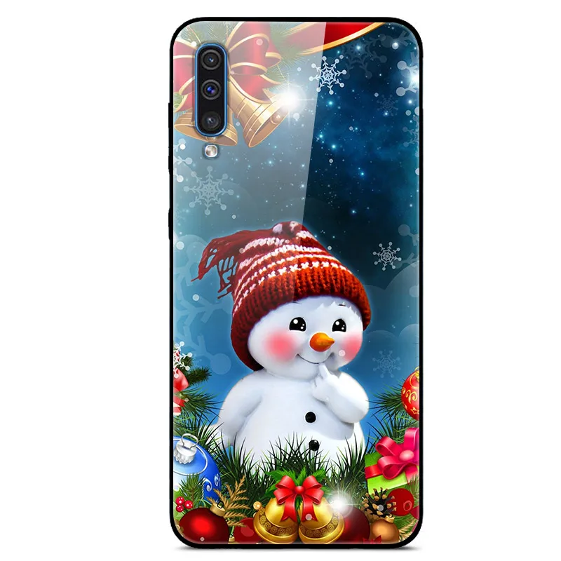 22 Для samsung A70 чехол закаленное Стекло жесткая накладка на заднюю панель для samsung Galaxy A30S A50S A10S чехол для телефона бампер A10 A20 A30 A40 A50 70 - Цвет: 22