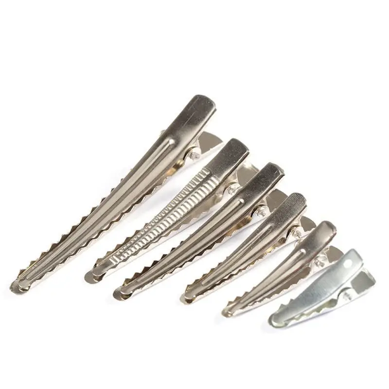 

30Pcs Silver DIY Alligator Teeth Prongs Hair Clips Clamps Holders DIY Hairpins