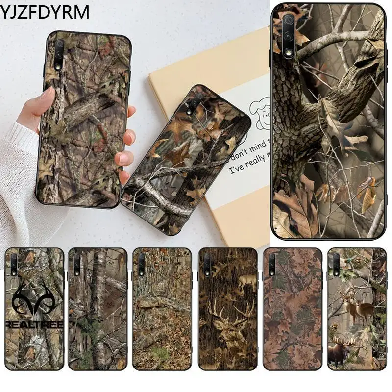 

YJZFDYRM Realtree Real Tree Camo Phone Case for Huawei Honor 30 20 10 9 8 8x 8c v30 Lite view pro