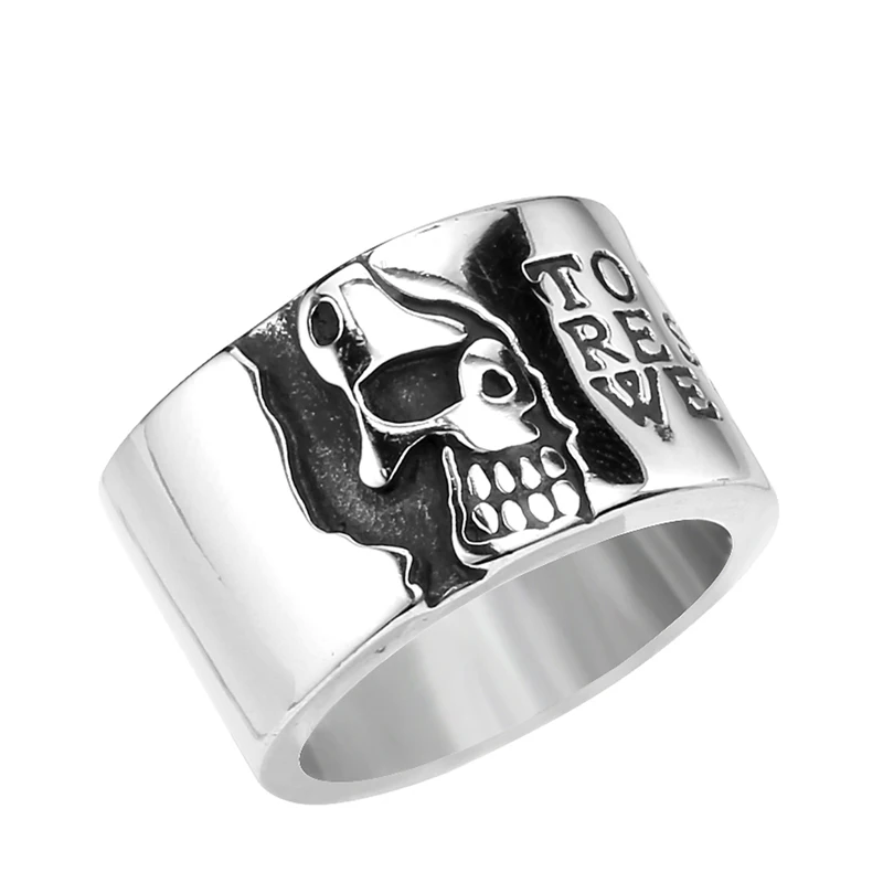 BEIER Gothic Classic Excalibur Skull Ring For Man Woman Personality Cool Exaggerated Stainless Steel Unique Jewelry BR8-047 BEIER Gothic Classic Excalibur Skull Ring For Man Woman Personality Cool Exaggerated Stainless Steel Unique Jewelry BR8-047