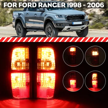 

2x Car Rear Left Right Tail Light Brake Lamp with Bulb and Wiring For Ford Ranger 1998 1999 2000 2001 2002 2003 2004 2005 2006