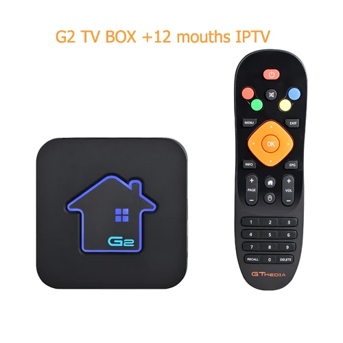ADD I Year IPTV GTmedia Android 7,1 IP ТВ M3U Смарт ТВ BOX Amlogic S905W 2 Гб RAM+ 16gbrom Декодер каналов кабельного телевидения 4K HD H.265 2,4G Wifi медиаплеер ТВ коробка - Цвет: ADD I Year IPTV