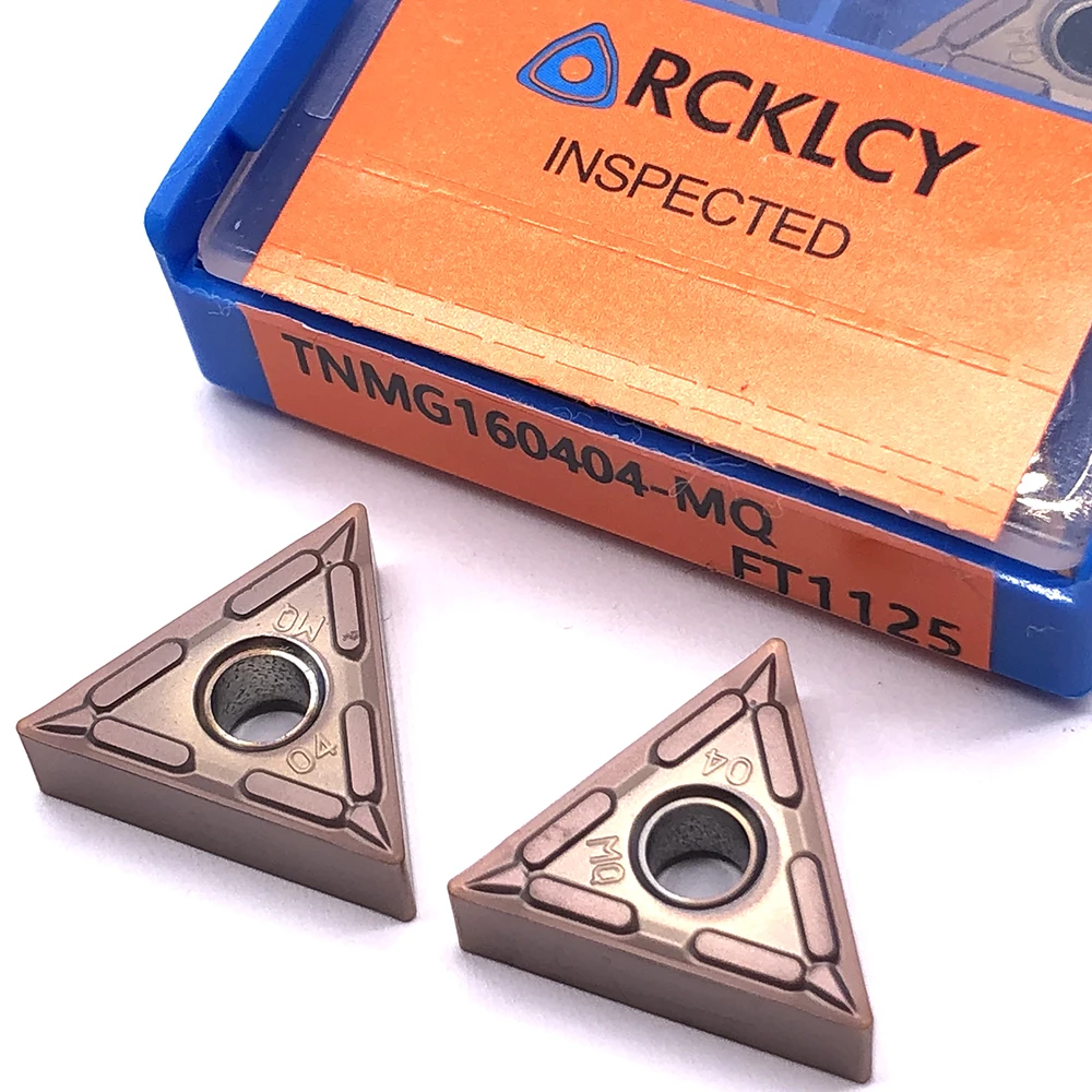 10 шт. RCKLCY TNMG160404 MQ FT1125 твердосплавные вставки токарный нож токарный станок с ЧПУ металлическая пластина Режущий инструмент для нержавеющей стали