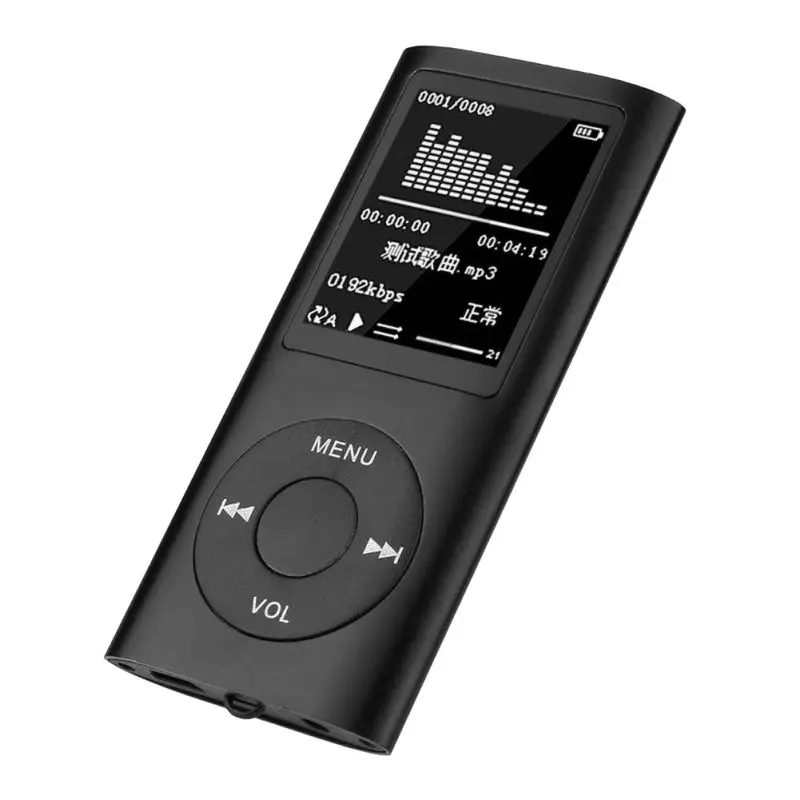 MP3 музыкальный плеер HIFI MP3 плеер цифровой ЖК-экран Запись голоса FM радио рекордер плеер кардридер