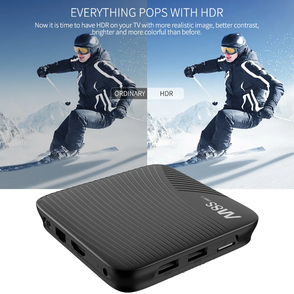 ТВ-приставка MECOOL M8S PRO L Smart tv Box Android 7,1 UHD 4K HDR10 2,4G 5G WiFi LAN Airplay Miracast BT Android Box