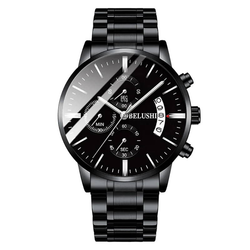 Belushi Модные мужские кварцевые часы хронограф мужские спортивные часы водонепроницаемые часы Многофункциональный ночник мужской