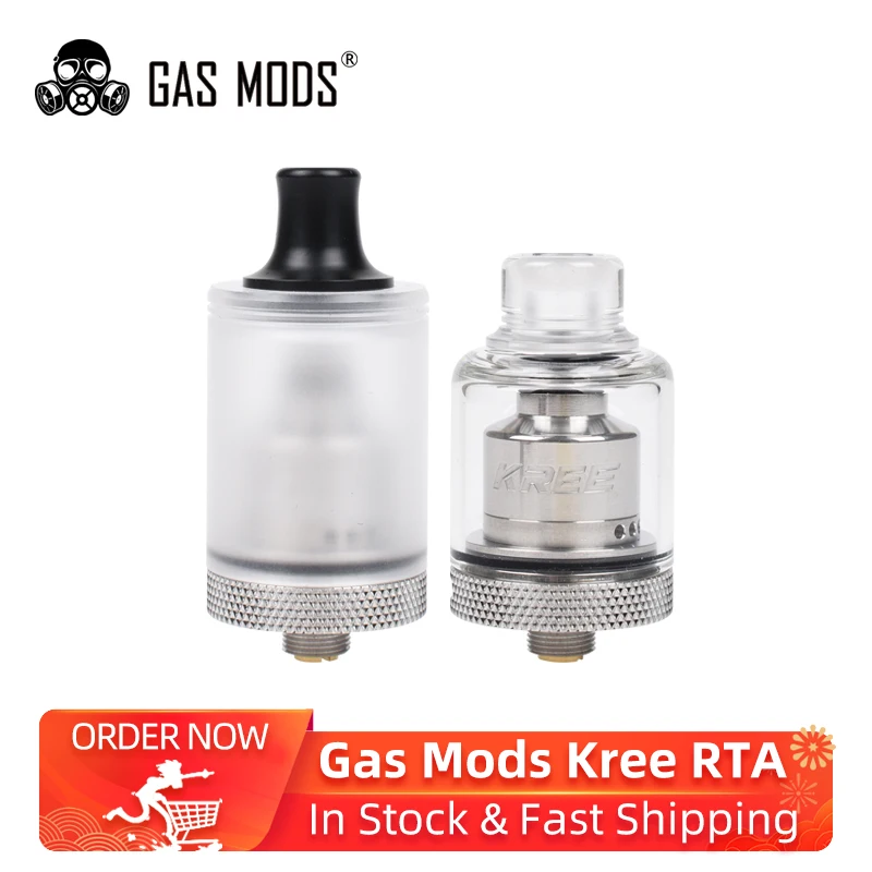 

In Stock!! Gas Mods Kree RTA 22mm 3.5ml tank Atomizer with 5 interchangeable air inlets Electronic cigarette VS Zeus X