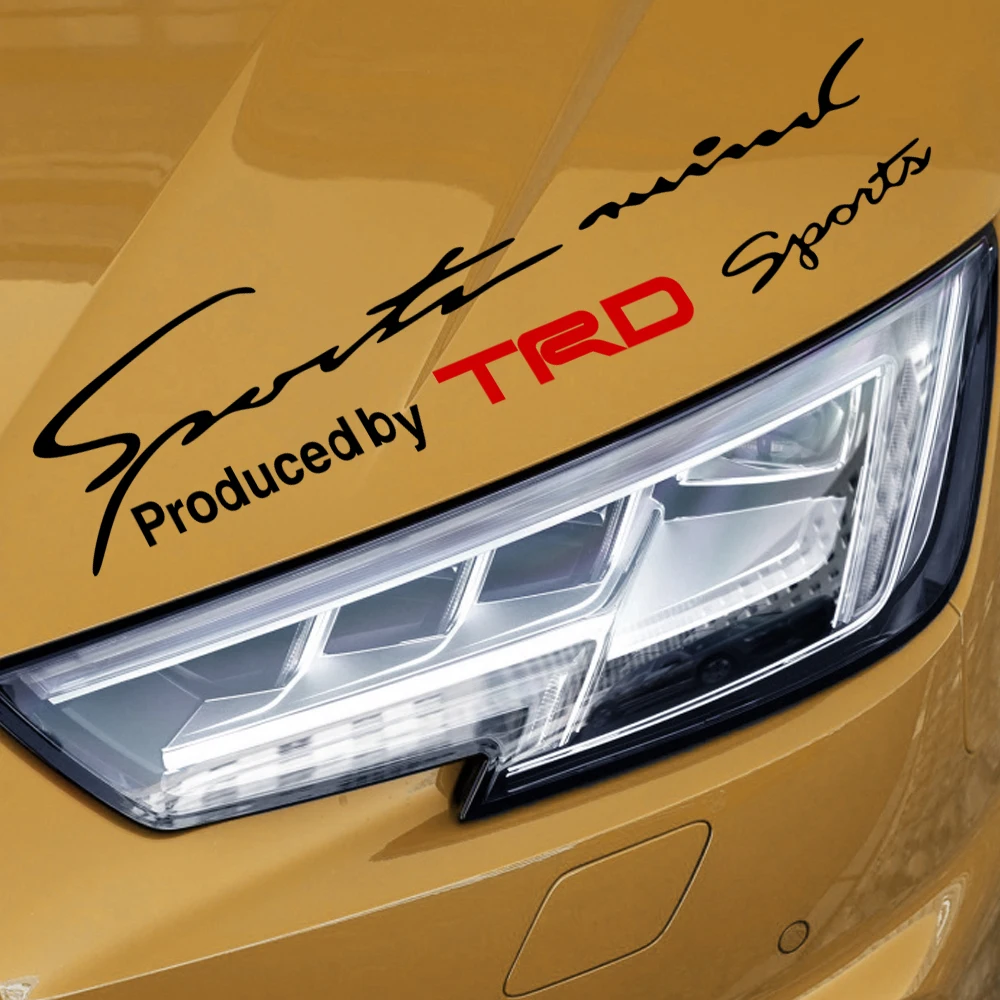 1 шт. 9 6*40 см Автомобильные Наклейки TRD Спортивная эмблема автомобиля