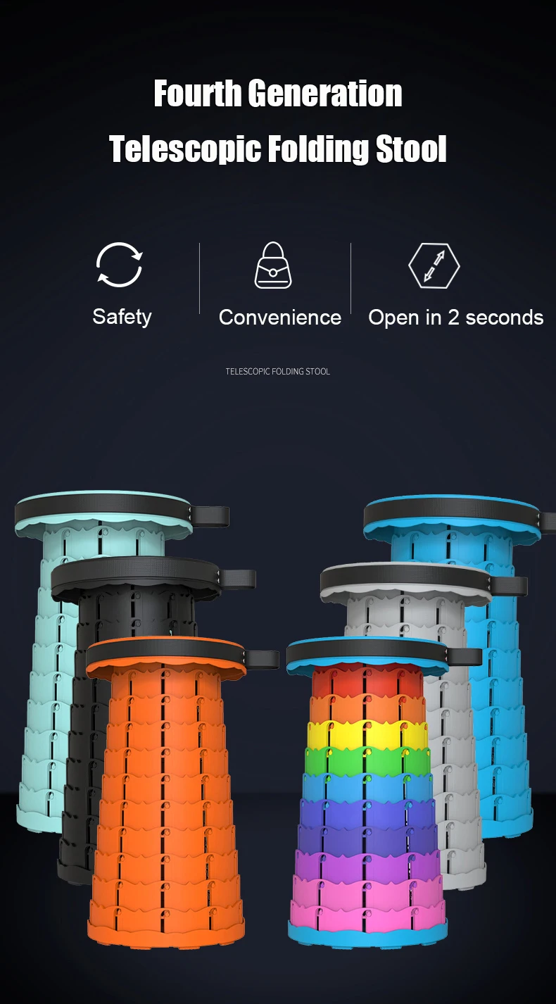 Telescopic Stool Retractable Stool Folding Chiar Fishing Chair Portable Camping Hiking Stool Outdoor Furniture Mini Chair Telescopic Stool Retractable Stool Folding Chiar Fishing Chair Portable Camping Hiking Stool Outdoor Furniture Mini Chair