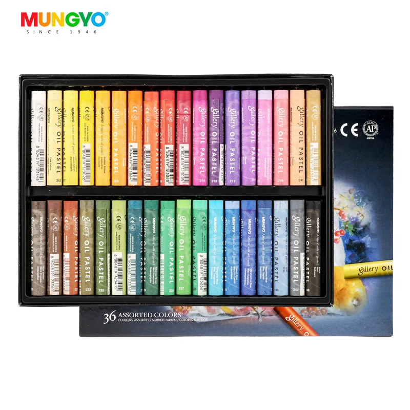 Mungyo Gallery Artists Soft Oil Pastels Set MOPV-48 Colors Non Toxic Adult Kids Drawing Art Supplies Painting Stick Coloring