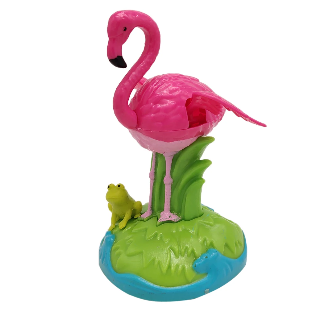 Solar Power Dancing Frog Flamingo Swinging Animal Figure Kid Toy Home Decor