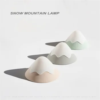 

Snow Mountain Night Light Led Bedside Lamp Timer Sound Control Adjustable Brightness Touch Activated Home Kids Home Decor