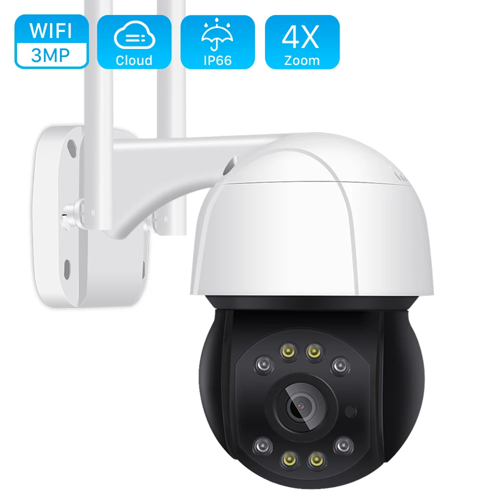 3MP Mini PTZ WiFi IP Camera Outdoor 1080P Auto Tracking 4X Digital Zoom Speed Dome Camera 2MP AI Human Detection CCTV Camera|Surveillance Cameras|…