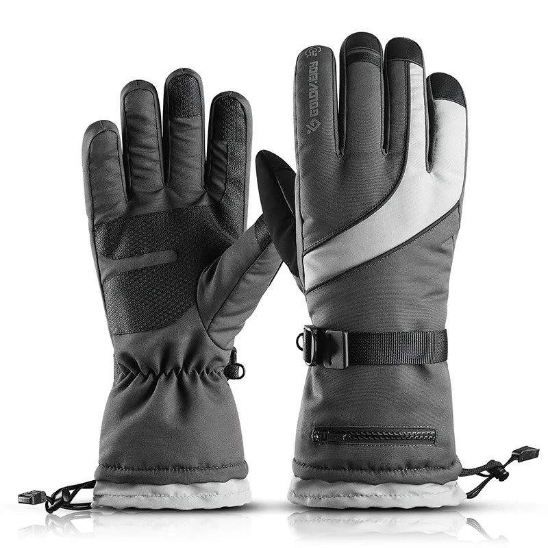 

Touch Screen Winter Warm Snowboard Gloves for Men Waterproof Cycling Gloves Thicken Thermal Gloves for Motorcycle Riding Hiking
