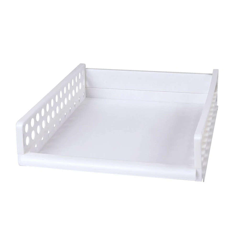 Съемный Шкаф-стеллаж для хранения одежды сегментная тряпка пластиковая одежда ящик для хранения ящик многослойное хранение в штабеле стойка 3 размера - Цвет: M White
