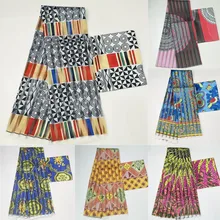 Новая африканская шелковая восковая ткань цифровая печать атласная восковая ткань для платья африканская восковая шелковая ткань с шифоновым комплектом для вечернего платья