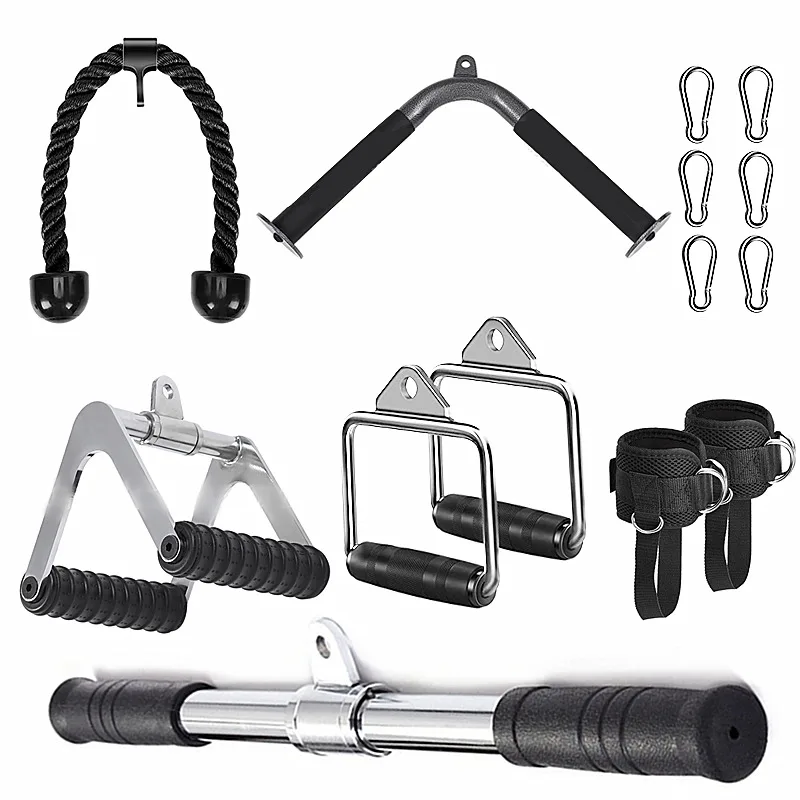 Cable Machine Attachments Fitness Machine Accessories for Home Gym LAT Pull Down Arm Strength Workout Weight Lifting Training gym accessories,fitness cable pulley,fitness pulley cable,fitness pulley,fitness workout handle