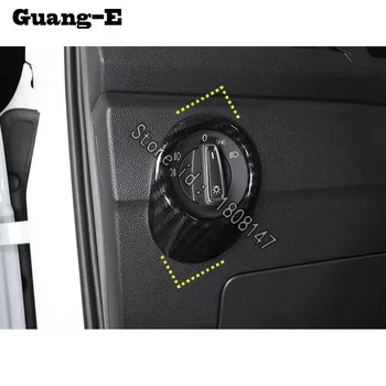 

For Volkswagen Vw T-ROC TROC 2017 2018 2019 2020 Car sticker body detector inner front head light switch trim frame lamp part