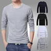 2022 MRMT para hombre O cuello camiseta 3 colores básicos de manga larga delgada camiseta hombres Color puro hombre Camiseta para hombre envío gratis ► Foto 1/6