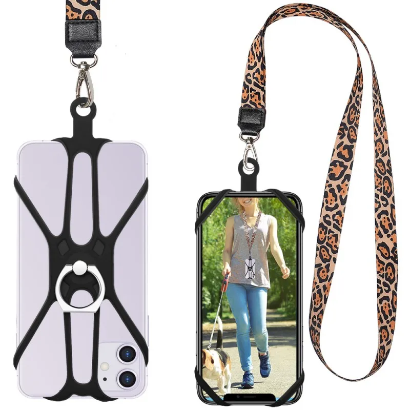 

Fahion Phone Lanyard Holder With 360 degree Rotation Ring Smartphone Neck Strap