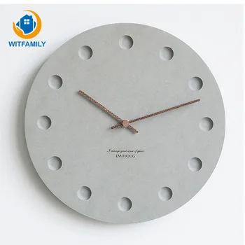 

Bedside Mute Wood Wall Clock Modern Design Creative Wall Clocks Minimalist Living Room Hanging Watches Home Decor Watch
