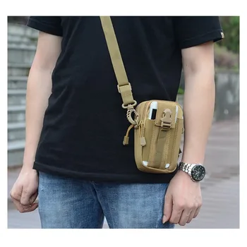 

Men Outdoor Vertical Design Camouflage Tactics Waist Bag Oxford Nylon Waterproof Phone Bag Single-shoulder Multi-pocket Rucksack