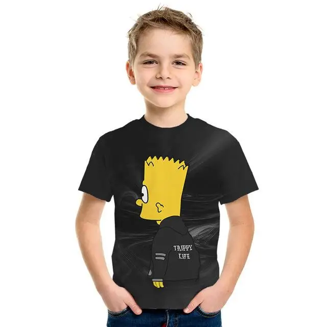 Camiseta con estampado RU 3D с мультяшными принтами, Camiseta con estampado RU 3D camiseta de manga - Цвет: PT-350