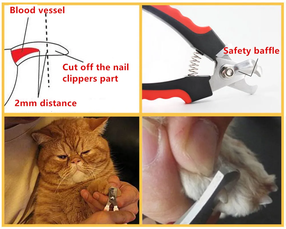 New Dog Nail Nailclipper Stainless Steel Pet Nail Clipper Professional Nailclipper Cat Scissors Cutters 1 Pcs