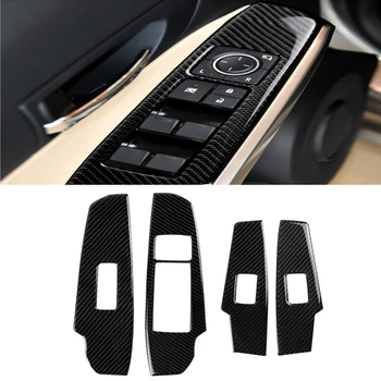 

Carbon Fiber Car Window Switch Control Panel Frame Cover Trim Sticker For LEXUS IS250 IS300 IS350 IS200T 2014-2019 Car Styling