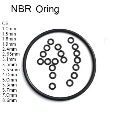 CS 5,0 мм NBR резиновое уплотнительное кольцо, наружное OD18 20 22 25 26 27 28 30 32 33 34 35 мм, Нитриловый топливный бак соединительное уплотнение Прокладка масляной шайбы