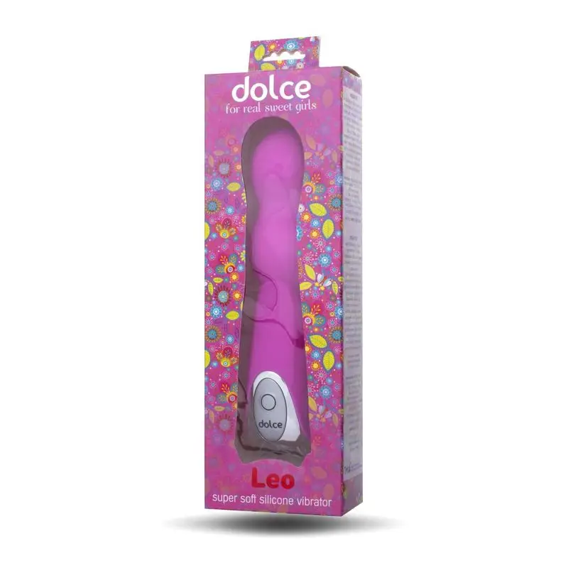 Ярко-розовый вибратор Dolce Leo - 16 5 см. ToyFa | Красота и здоровье