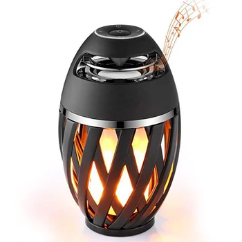 

Bluetooth Wireless Speaker,LED Flame Light Speaker,Portable Loudspeaker Outdoor Player with LED Flame Torch Light Flicker Light