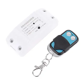 

AC85-250V 2CH Remote Control 2 Buttons Metal Key Controller Single Light Switch 72XB