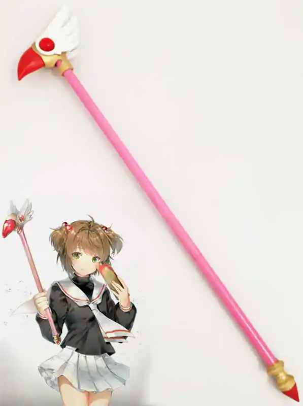 

Card Captors Sakura Sakura Kinomoto Cosplay Props Star Wand Staff Canes Sticks Weapon Halloween Cosplay Accessory Girls Gift