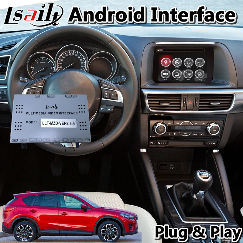Мультимедийный видеоинтерфейс Android для Mazda CX 5 Car MZD Connect System 2015 2017 поддержка модели