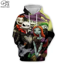 PLstar Cosmos Halloween Horror Art Funny Tracksuit casual colorful Harajuku 3DPrint Hoodie/Sweatshirt/Jacket/shirts Men Women s3