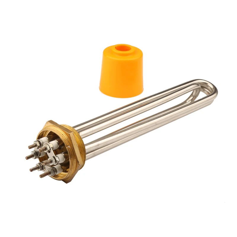 Elemento Riscaldante 3U Da 3000W – Flangia BSP 1,25", 220V/380V, In Acciaio Inox Per Scaldabagno E Caldaie